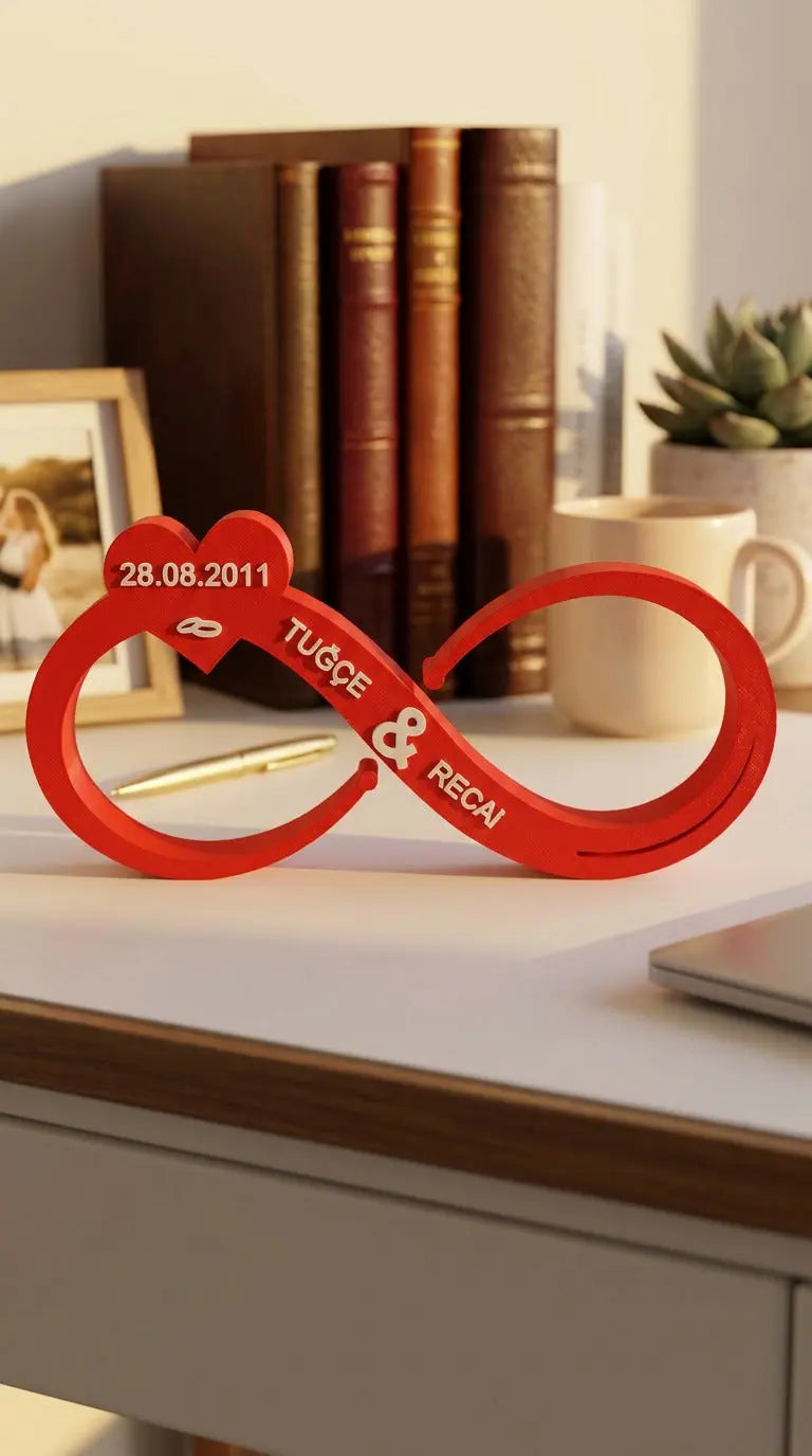 Amorgift Kişiye Özel Sonsuzluk Aşk Dekoru: Sevginizi Ölümsüzleştirin AMORGİFT