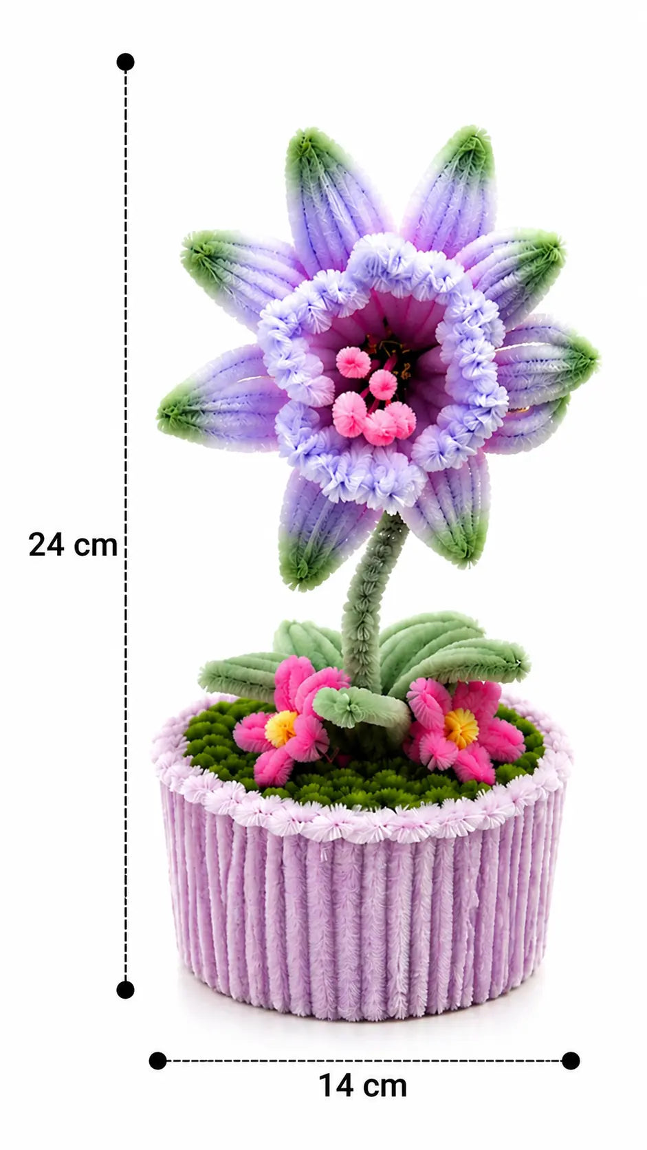 Amorgift Solmayan Işıklı El Yapımı Çiçek AMORGİFT